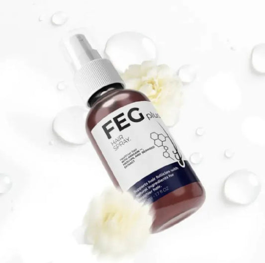 FEG PLUS Hair Growth Serum & Spray – 50ml Advanced Formula for Men & Women, Stronger, Thicker Hair