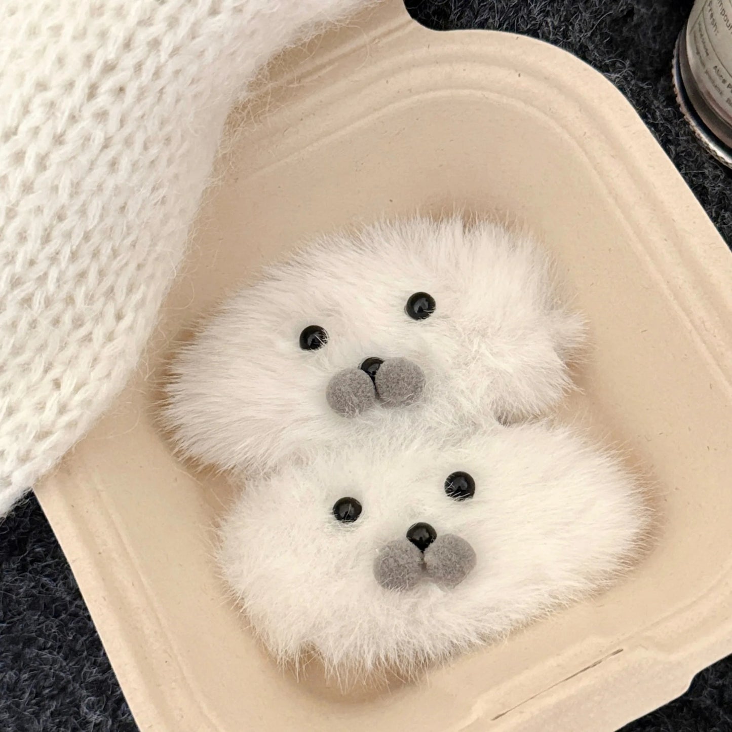 1/2 Pcs Cute Plush Little Seal Hair Clip Hair Accessory Versatile Autumn And Winter Cute Pet Bangs Clip Side Broken Hair Clip