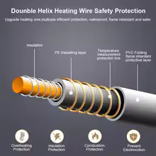 Electric Blanket 220V Electric Heating Blanket Thicker Automatic Thermostat Body Warmer Thermal Mattress for Room Blanket heated